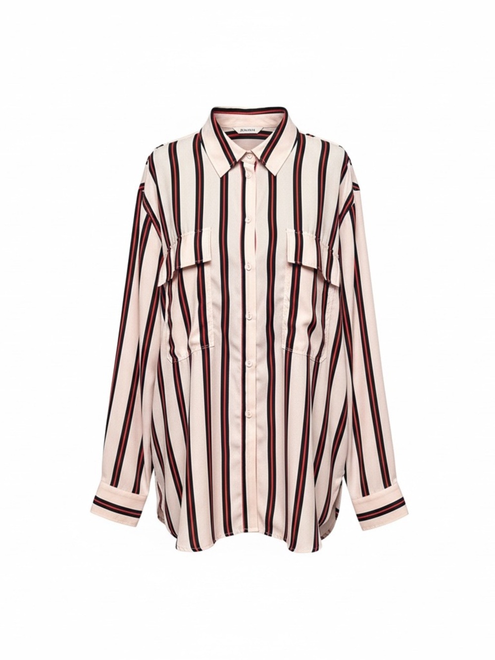 Gibson Latimer Blush, Black & Burgundy Vertical Stripe Button-Down
